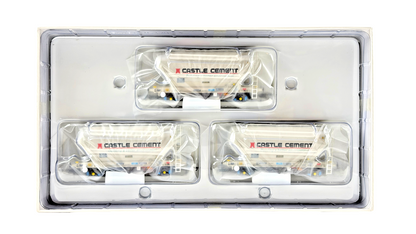ACCURASCALE OO GAUGE - ACC2030-CS-K - PCA BULK CEMENT WAGONS CASTLE CEMENT