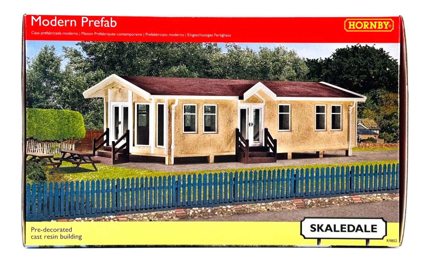 HORNBY 00 GAUGE SKALEDALE - R9802 - MODERN PREFAB STATIC CARAVAN - NEW BOXED