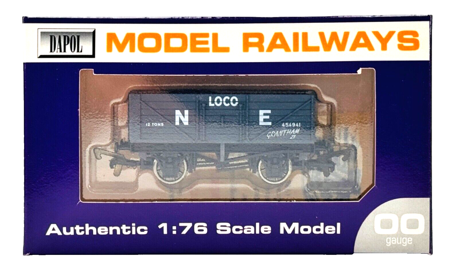 DAPOL 00 GAUGE - NE NORTH EASTERN LOCO WAGON GRANTHAM 454941 (LIMITED EDITION)