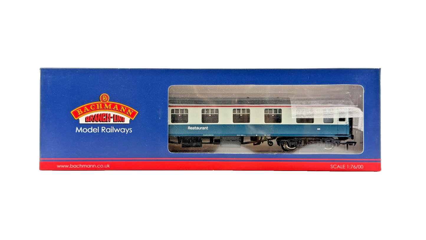 BACHMANN OO GAUGE - 39-250A - BR MK1 RFO RESTAURANT FIRST OPEN BLUE & GREY COACH