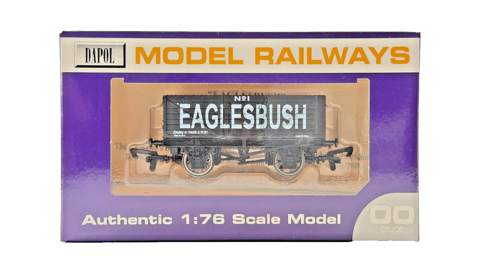 DAPOL 00 GAUGE - EAGLEBUSH WELSH COLLIERY NEATH GWR WAGON NO.1 (LIMITED EDITION)