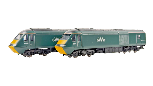 HORNBY 00 GAUGE - R1230 - GWR GREAT WESTERN GREEN CLASS 43 HST TWIN POWER/DUMMY