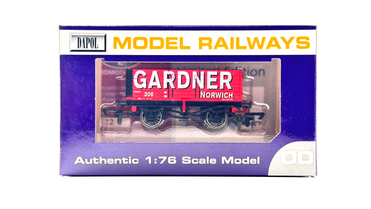 DAPOL 00 GAUGE - GARDNER OF NORWICH 7 PLANK WAGON NO.306 (LIMITED EDITION)