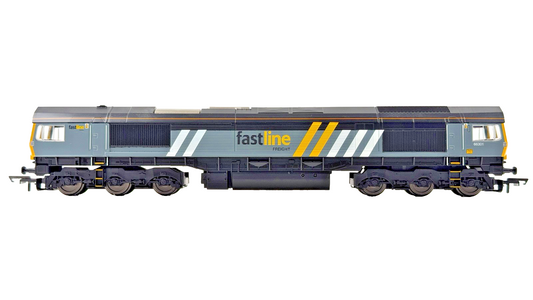 HORNBY OO GAUGE - R30167 - CLASS 66 DIESEL LOCOMOTIVE 66301 FASTLINE BOXED