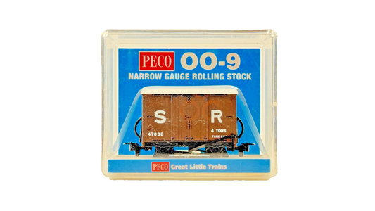 PECO OO9 SCALE - GR-221D - BOX VAN SR SOUTHERN BROWN LIVERY NO.47038