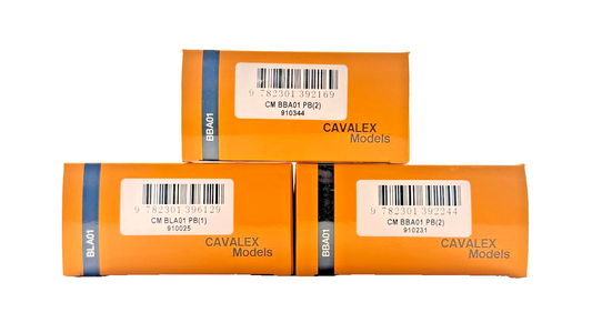CAVALEX MODELS OO GAUGE - BBA01/BLA01 - PLAIN BROWN WAGONS 910344 910025 910231