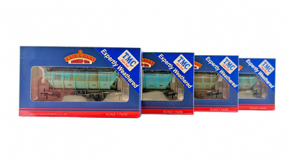 BACHMANN OO GAUGE - 38-500Z - COVHOP ICE BLUE SUGAR TRAFFIC SET OF 4 (FOR TMC)