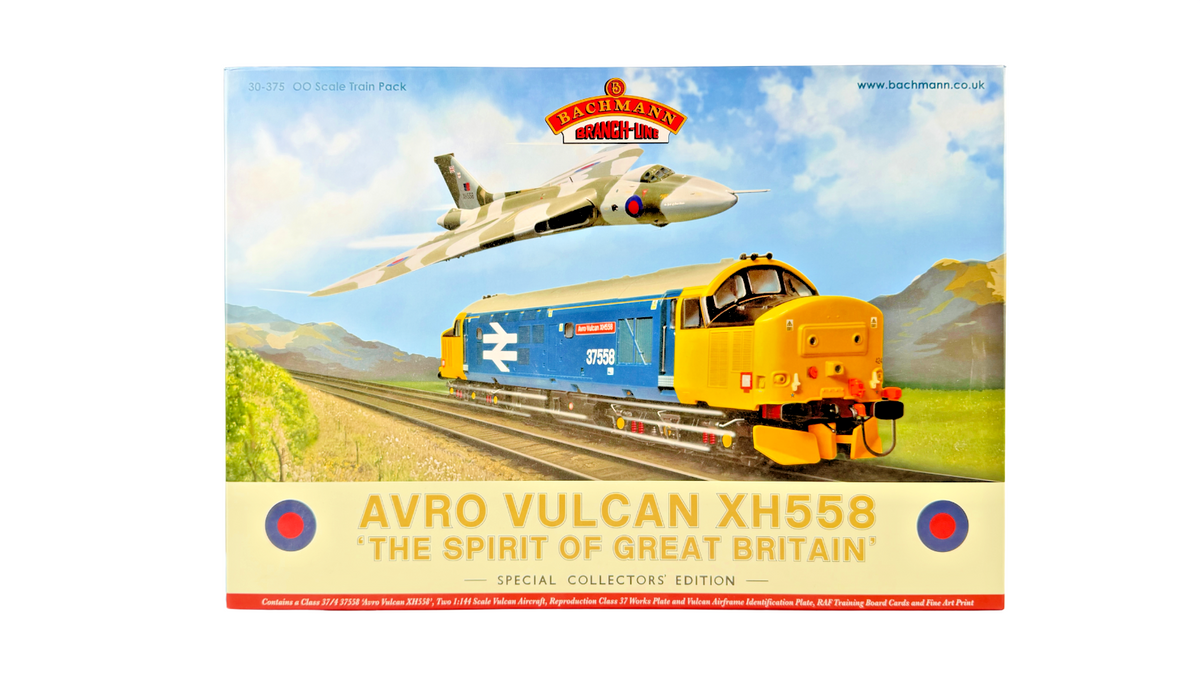 BACHMANN OO GAUGE - 30-375 - AVRO VULCAN XH558 SPIRIT OF GREAT BRITAIN SET