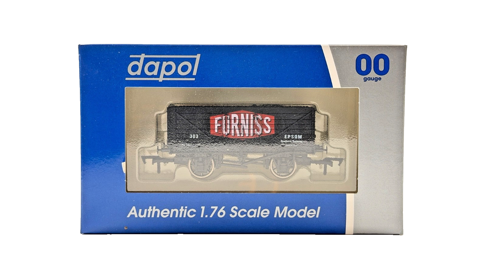 DAPOL 00 GAUGE - FURNISS OF EPSOM SOUTHERN PLANK WAGON 303 (LIMITED EDITION)