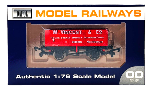 DAPOL 00 GAUGE - W. VINCENT & CO BRISTOL HARBOUR WAGON NO.3 (LIMITED EDITION)