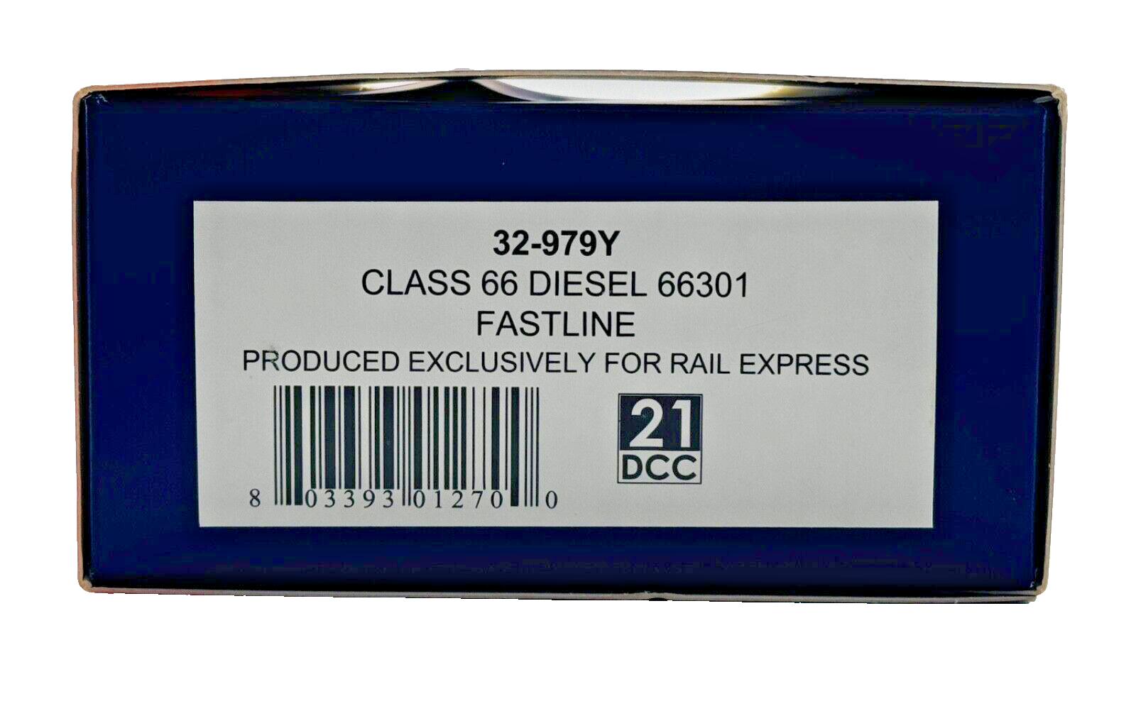 BACHMANN 00 GAUGE - 32-979Y - CLASS 66 DIESEL 66301 FASTLINE (RAIL EXPRESS)