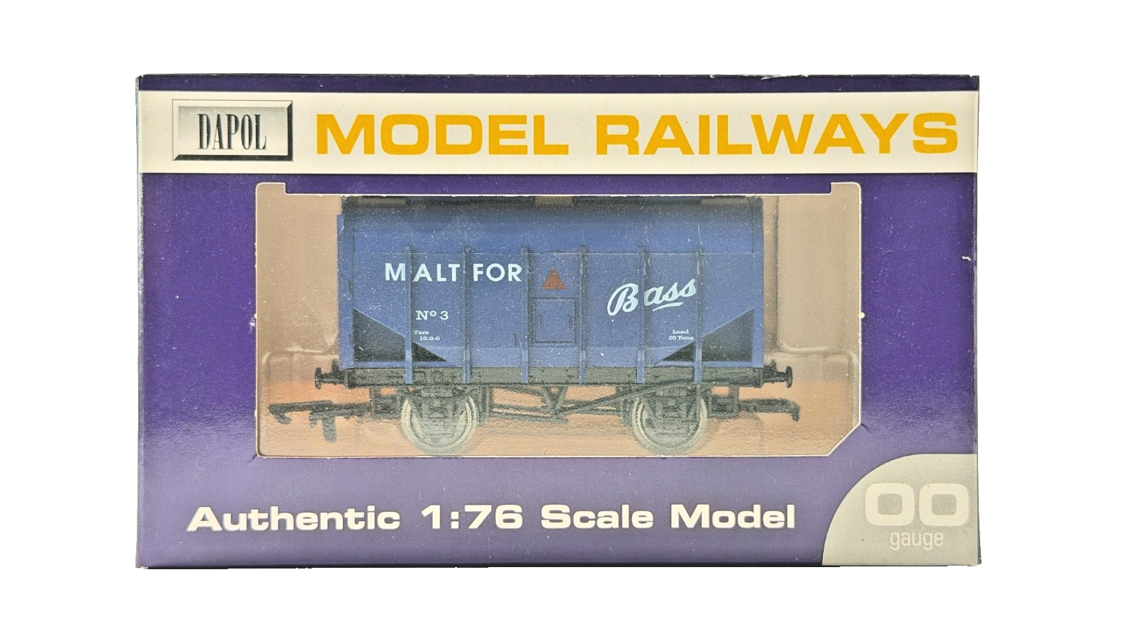 DAPOL 00 GAUGE - MALT FOR BASS BULK GRAIN WAGON BLUE NO.3 (LIMITED EDITION)