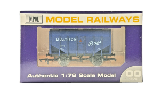 DAPOL 00 GAUGE - MALT FOR BASS BULK GRAIN WAGON BLUE NO.3 (LIMITED EDITION)