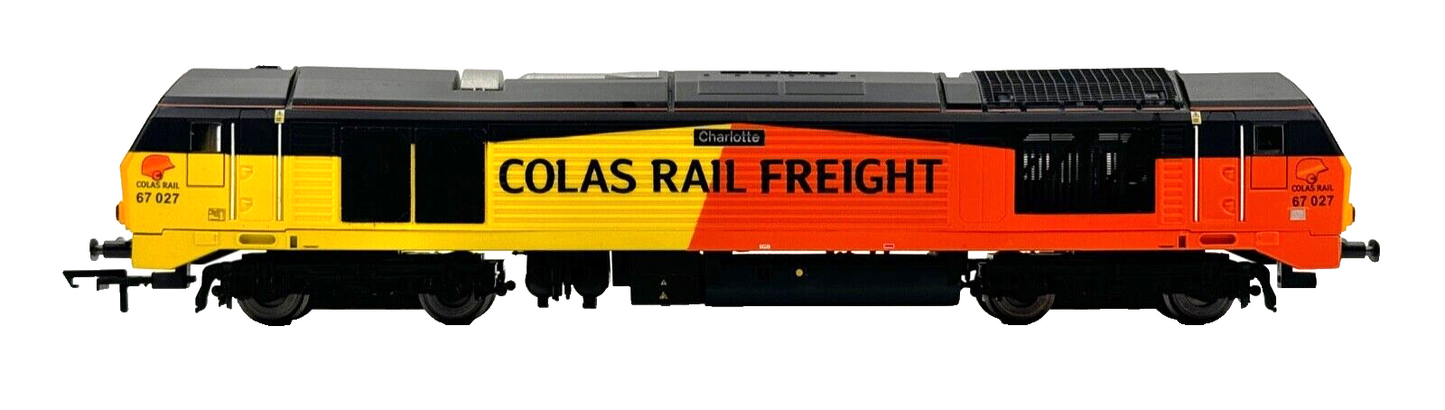 HORNBY 00 GAUGE - R3659 - CLASS 67 DIESEL 67027 COLAS RAIL 'CHARLOTTE' - BOXED