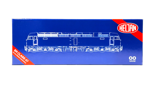 HELJAN 00 GAUGE - 4720 - CLASS 47 DIESEL 47316 BR BLUE (FULL YELLOW ENDS) - NEW