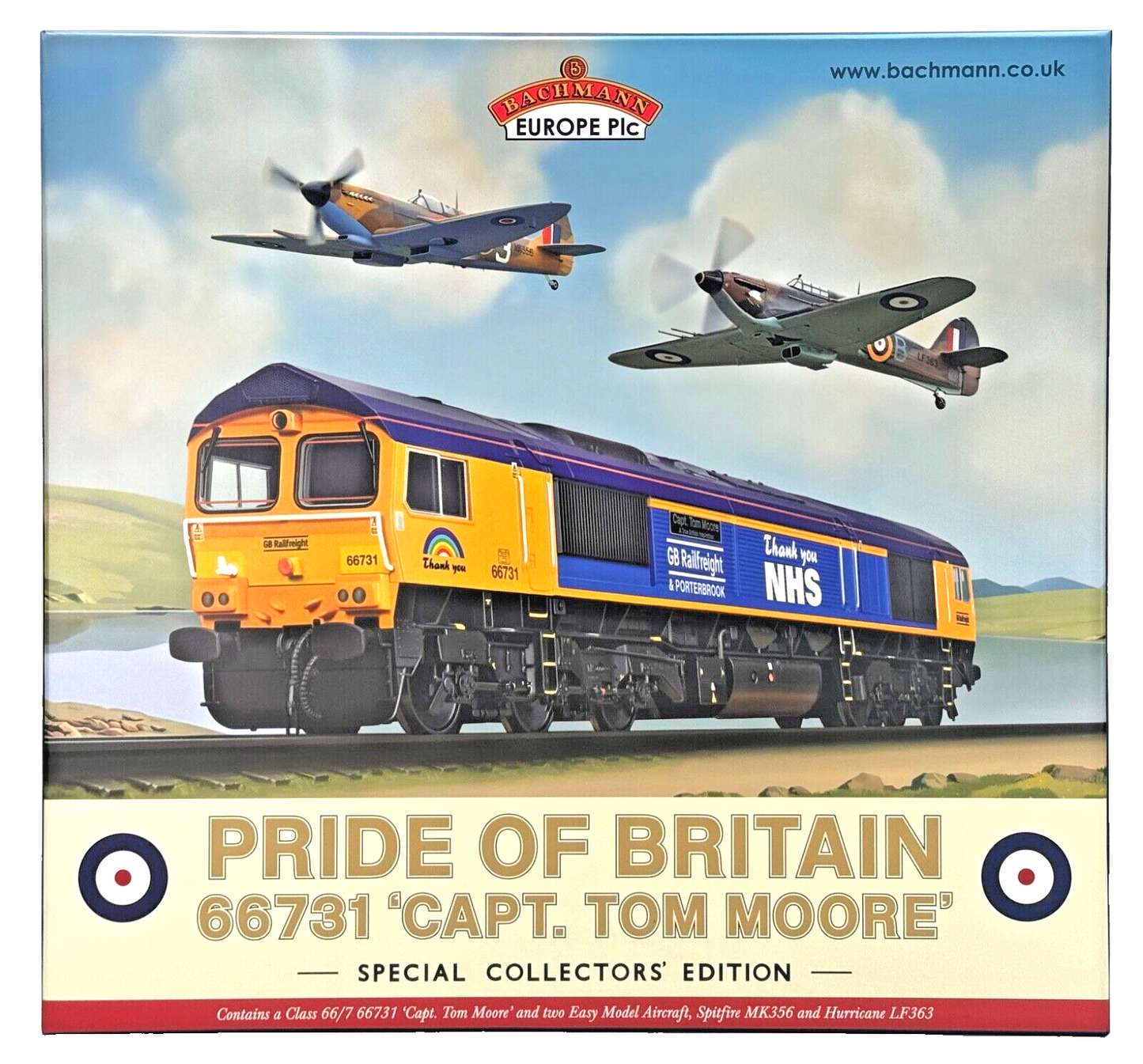 GRAHAM FARISH N GAUGE - 371-396K - PRIDE OF BRITAIN CAPT. TOM MOORE 66731