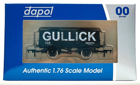 DAPOL 00 GAUGE - OLIVER JAMES GULLICK BRISTOL 5 PLANK WITH LOAD (WESSEX WAGONS)