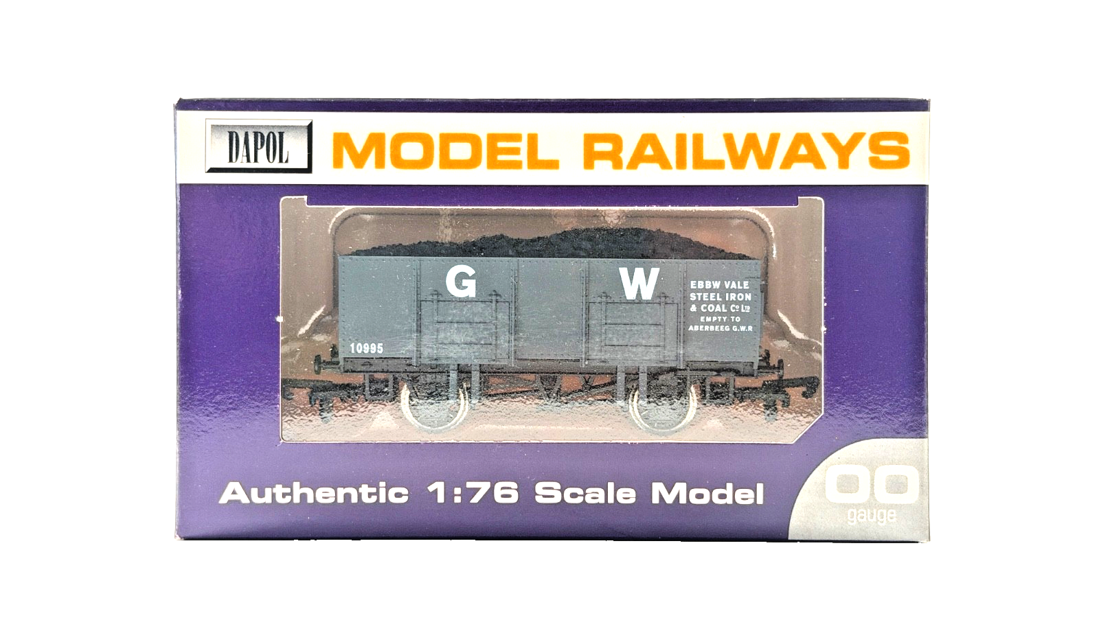 DAPOL 00 GAUGE - GREAT WESTERN GREY EBBW VALE WAGON 10995 (LIMITED EDITION)