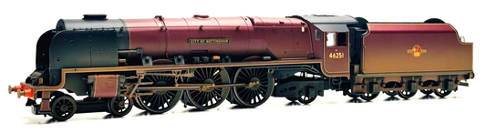 HORNBY 00 GAUGE - R2383 - BR 4-6-2 DUCHESS CLASS 'CITY OF NOTTINGHAM' WEATHERED