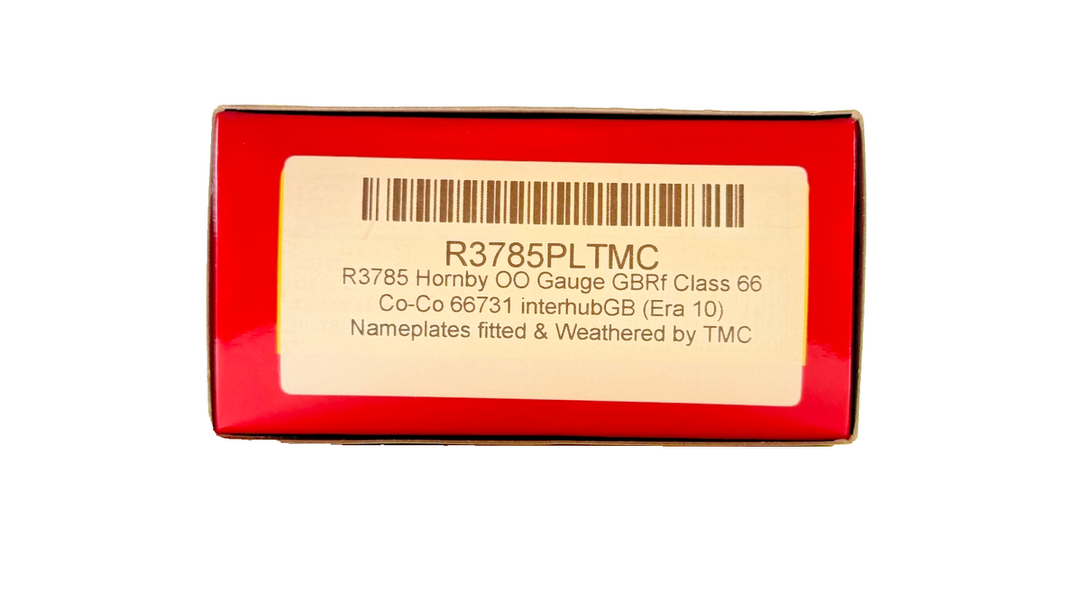 HORNBY OO GAUGE - R3785 - CLASS 66 DIESEL 66731 GBRF INTERHUBGB TMC WEATHERED