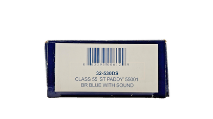BACHMANN OO GAUGE - 32-530DS - CLASS 55 DELTIC ST PADDY 55001 BR BLUE DCC SOUND