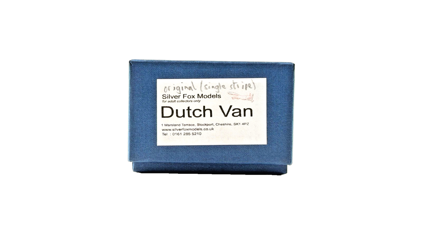 SILVER FOX MODELS OO GAUGE - IRISH RAIL ORANGE & BLACK SINGLE STRIPE DUTCH VAN
