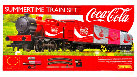 HORNBY 00 GAUGE - R1276 - SUMMERTIME TRAIN SET COCA COLA COKE TRAIN SET NEW