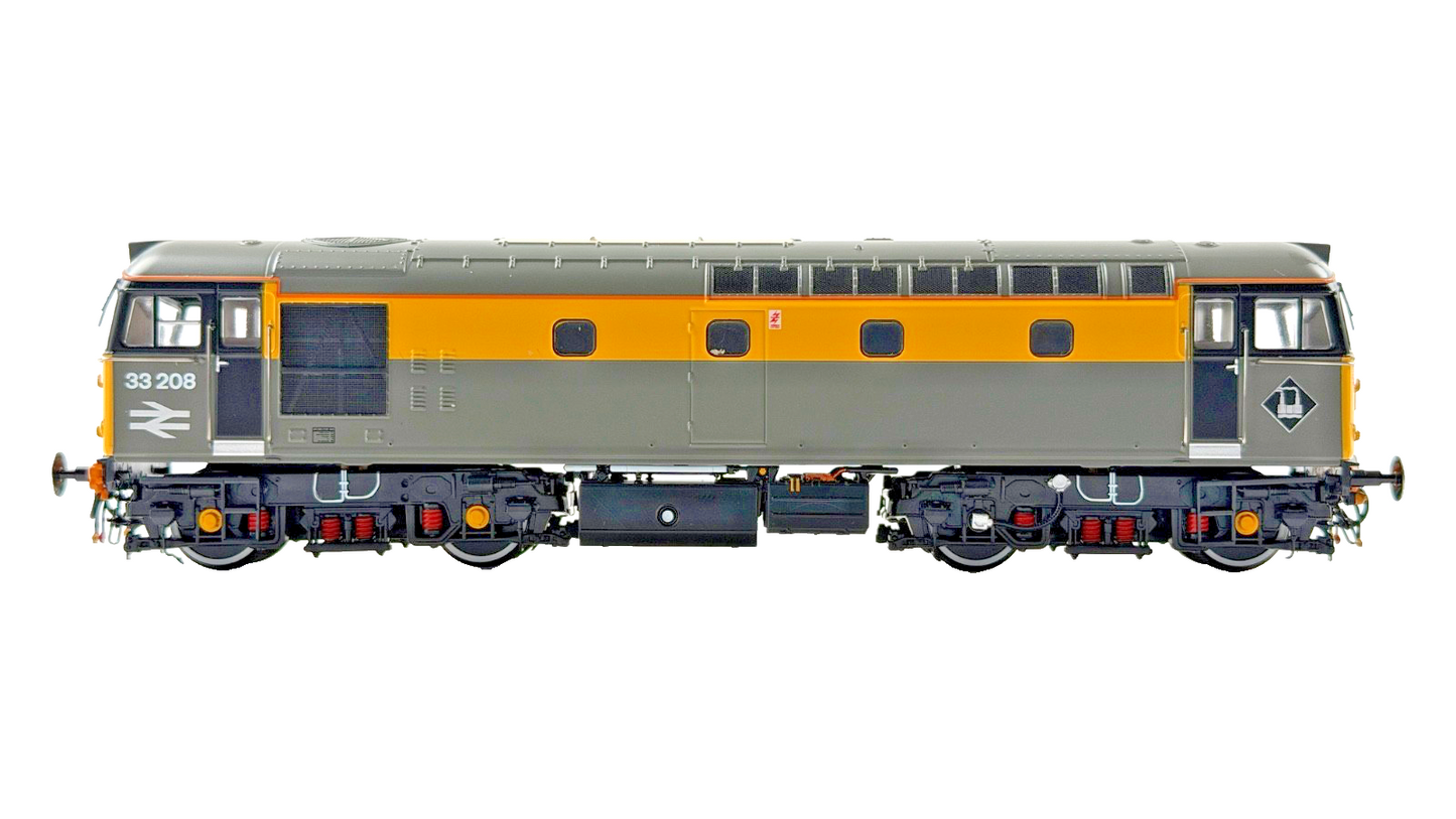 HELJAN OO GAUGE - 3388 - CLASS 33 DIESEL 33208 RAILTOUR GREY YELLOW DUTCH LIVERY