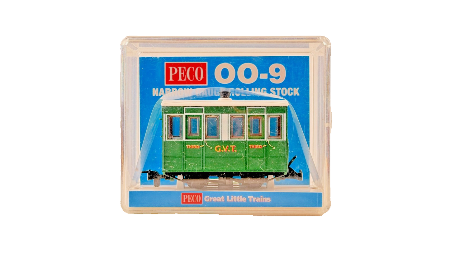 PECO OO9 SCALE - GR-500 - GLYN VALLEY TRAMWAY GVT 4 WHEEL ENCLOSED SIDE COACH