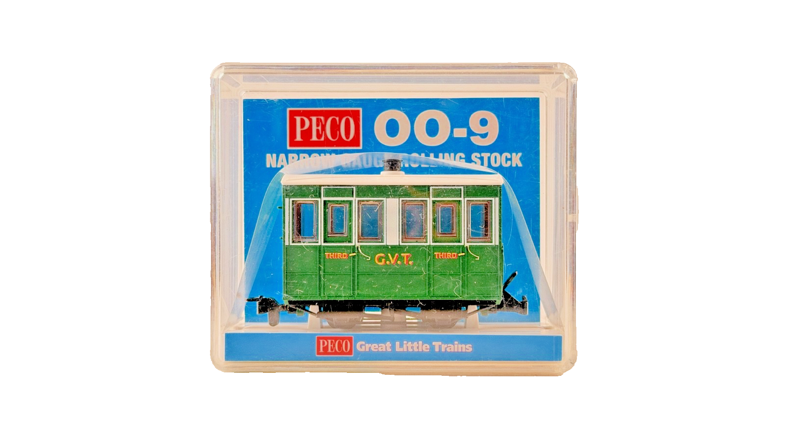 PECO OO9 SCALE - GR-500 - GLYN VALLEY TRAMWAY GVT 4 WHEEL ENCLOSED SIDE COACH
