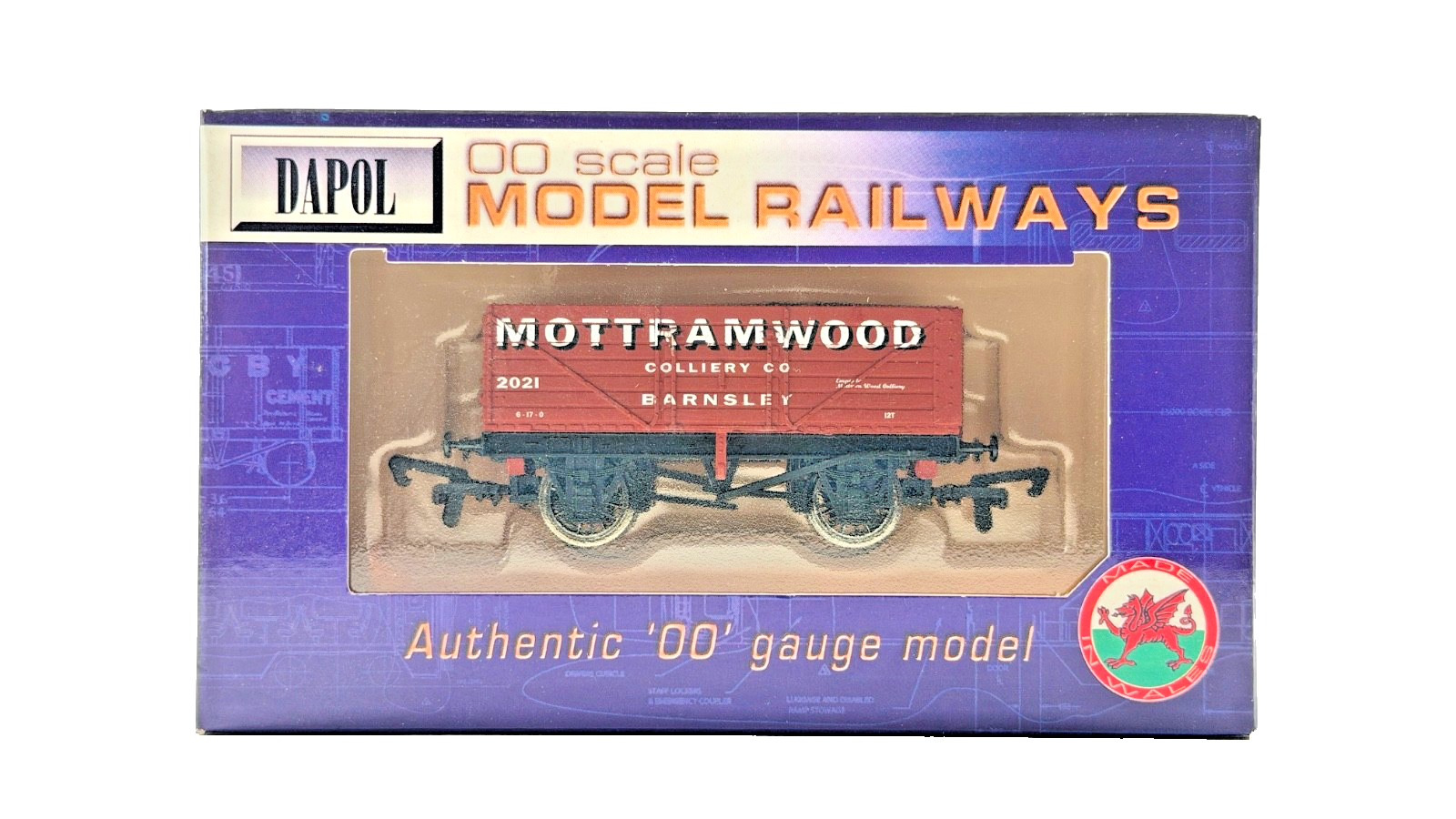 DAPOL 00 GAUGE - MOTTRAMWOOD COLLIERY BARNSLEY PLANK WAGON (LIMITED EDITION)