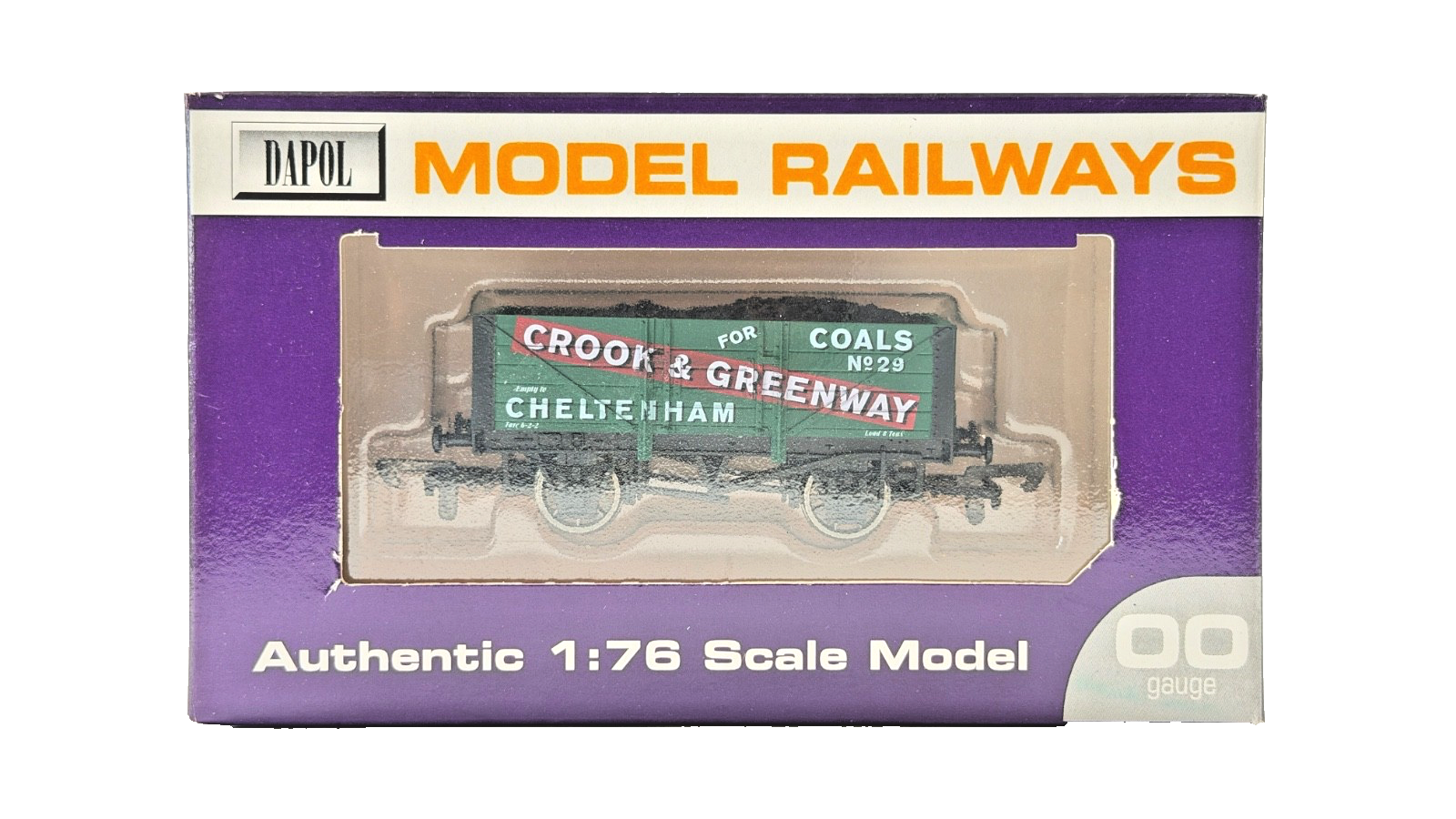 DAPOL 00 GAUGE - CROOK & GREENWAY COALS CHELTENHAM WAGON 29 (LIMITED EDITION)