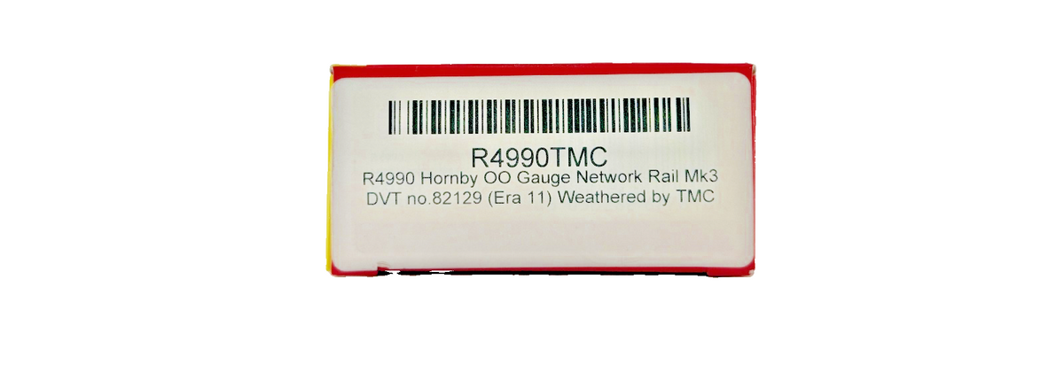 HORNBY OO GAUGE - R4990 - NETWORK RAIL MK3 DVT NO.82129 TMC WEATHERED BOXED
