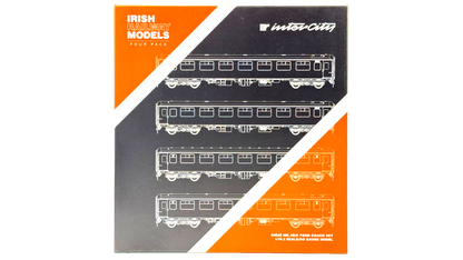 IRISH RAILWAY MODELS 00 GAUGE - IRM1249B - CIE ORANGE 4 PASSENGER COACH SET