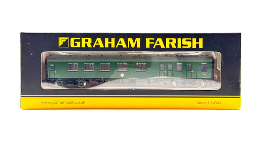 GRAHAM FARISH N GAUGE - 374-083 - MK1 BCK BRAKE CORRIDOR COMPOSITE BR GREEN (SR)