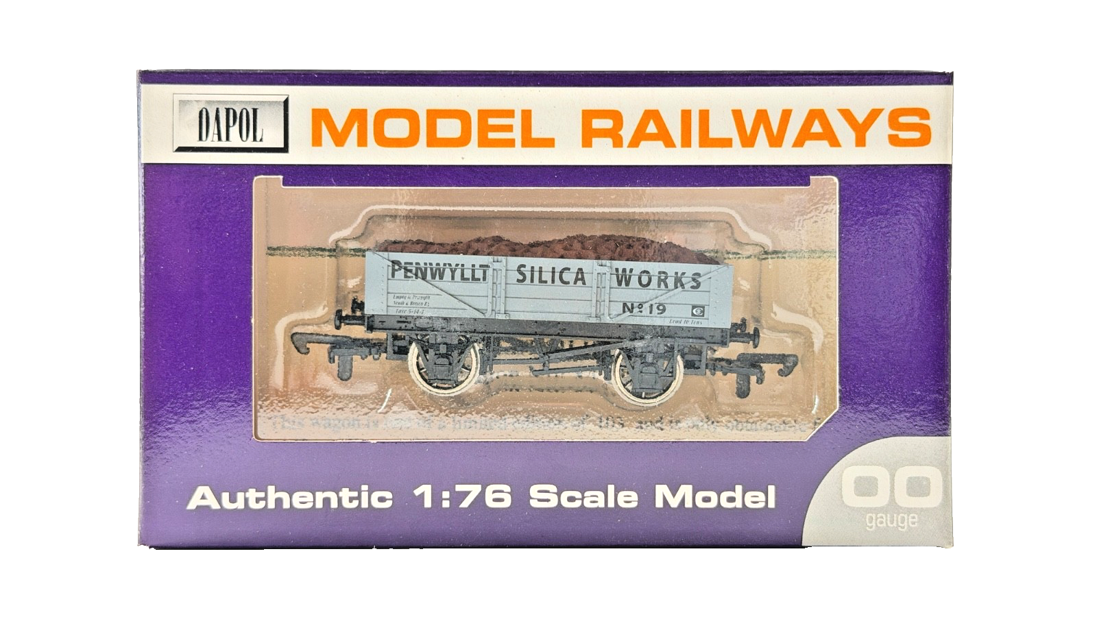 DAPOL 00 GAUGE - PENWYLLT SILICA WORKS PLANK WAGON NO.19 (LIMITED EDITION)