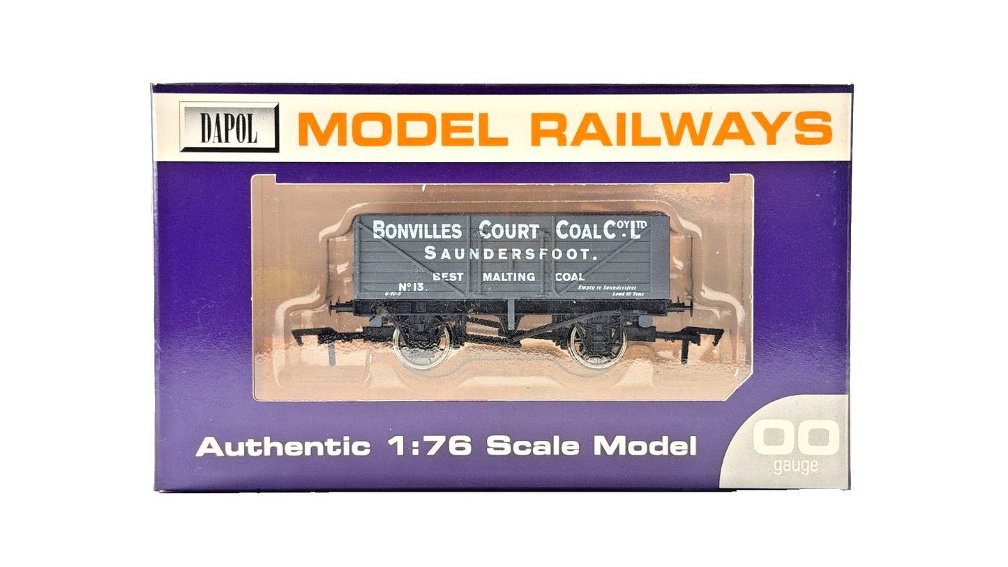 DAPOL 00 GAUGE - BONVILLES COURT COAL SAUNDERSFOOT WAGON 13 (LIMITED EDITION)