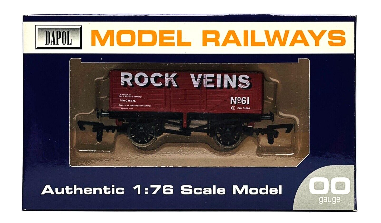 DAPOL 00 GAUGE - 'ROCK VEINS' MACHEN PLANK WAGON (DAVID DACEY LTD EDITION) 94/96