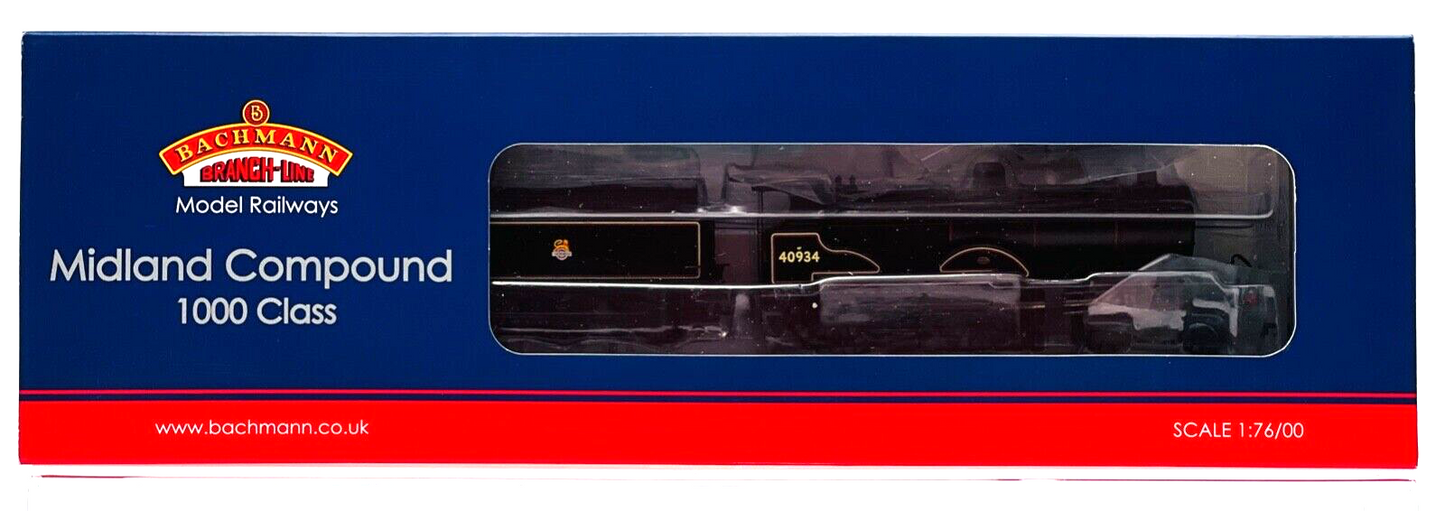 BACHMANN 00 GAUGE - 31-932DC - BR BLACK MIDLAND COMPOUND 40934 - DCC FITTED