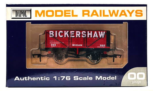 DAPOL 00 GAUGE - 'BICKERSHAW COLLIERIES' LEIGH LANCASHIRE WAGON 960 (LIMITED ED)