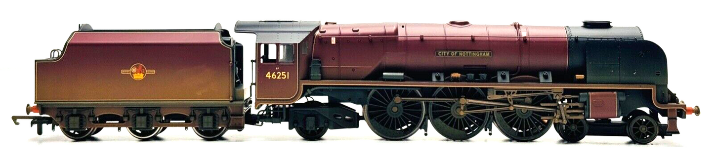 HORNBY 00 GAUGE - R2383 - BR 4-6-2 DUCHESS CLASS 'CITY OF NOTTINGHAM' WEATHERED