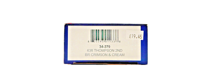 BACHMANN OO GAUGE - 34-379 - 63FT THOMPSON 2ND CLASS COACH BR CRIMSON CREAM