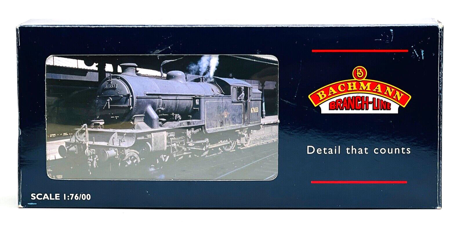 BACHMANN 00 GAUGE - 31-610 - V1 TANK 67645 BR LINED BLACK E/EMBLEM ST/S BUNKER