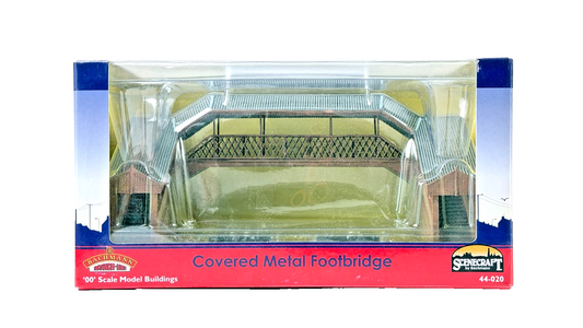 BACHMANN OO GAUGE SCENECRAFT - 44-020 - COVERED METAL FOOTBRIDGE - NEW
