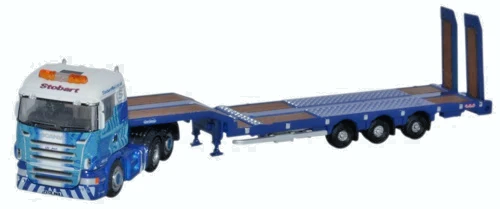 OXFORD DIECAST N GAUGE - NSHL01ST - SCANIA HIGHLINE NOOTEBOOM STOBART RAIL - NEW