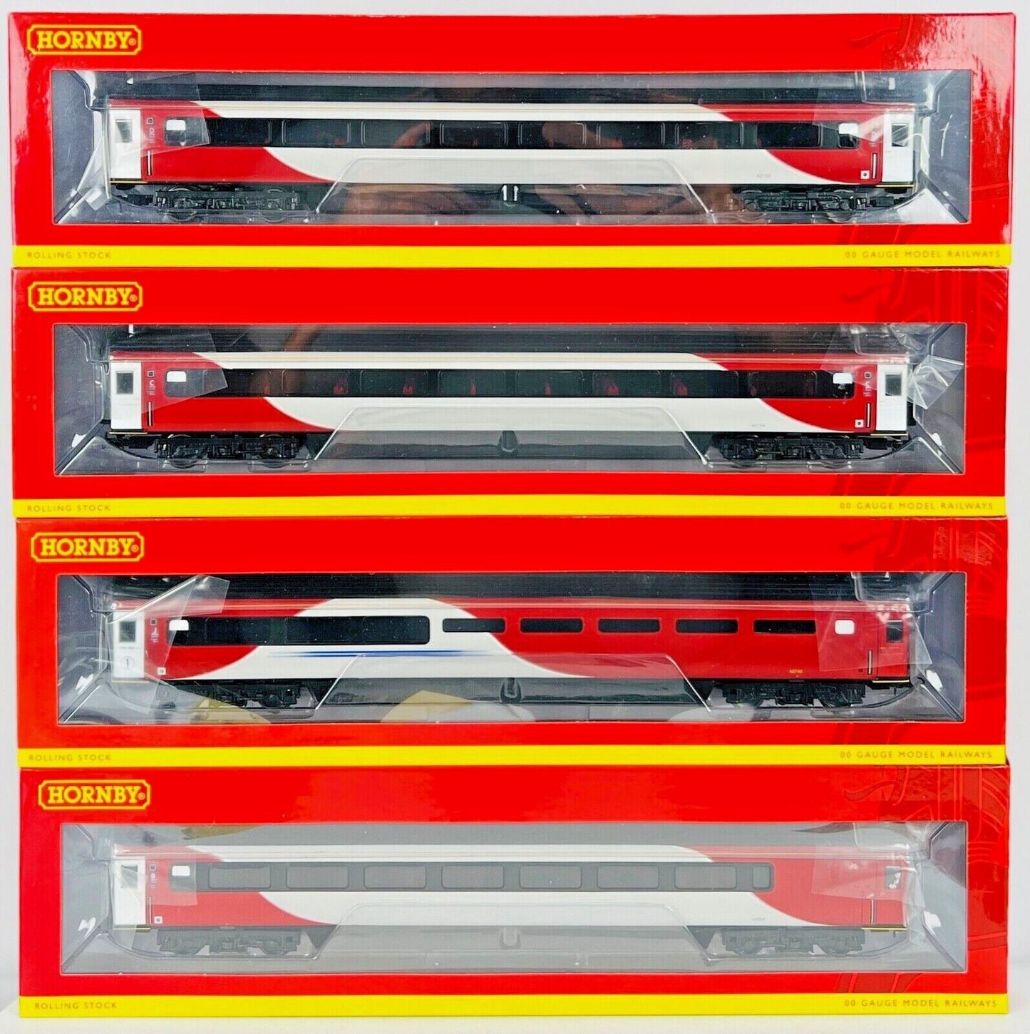 HORNBY 00 GAUGE - R3390TTS - CLASS 43 HST TWIN VIRGIN/LNER 2+8 COACHES DCC SOUND