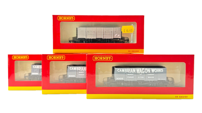 HORNBY OO GAUGE - R6586 - 21 TON WAGON CAMBRIAN WAGON WORKS CARDIFF X 4