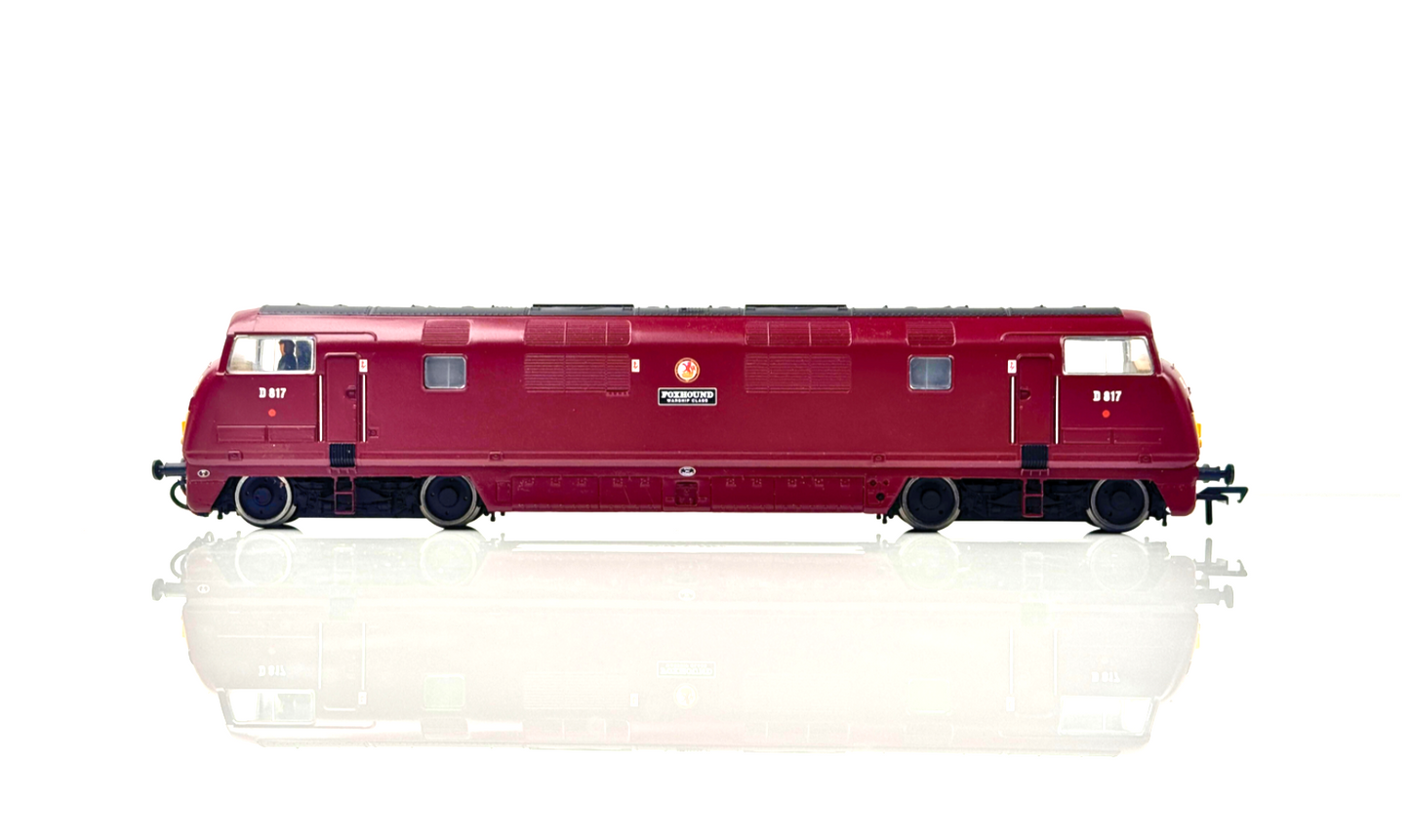 BACHMANN 00 GAUGE - 32-050 - CLASS 42 WARSHIP DIESEL D817 FOXHOUND BR MAROON