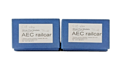 SILVER FOX MODELS OO GAUGE - IRISH RAIL ORANGE AEC CLASS 600 RAILCAR 2 CAR SET