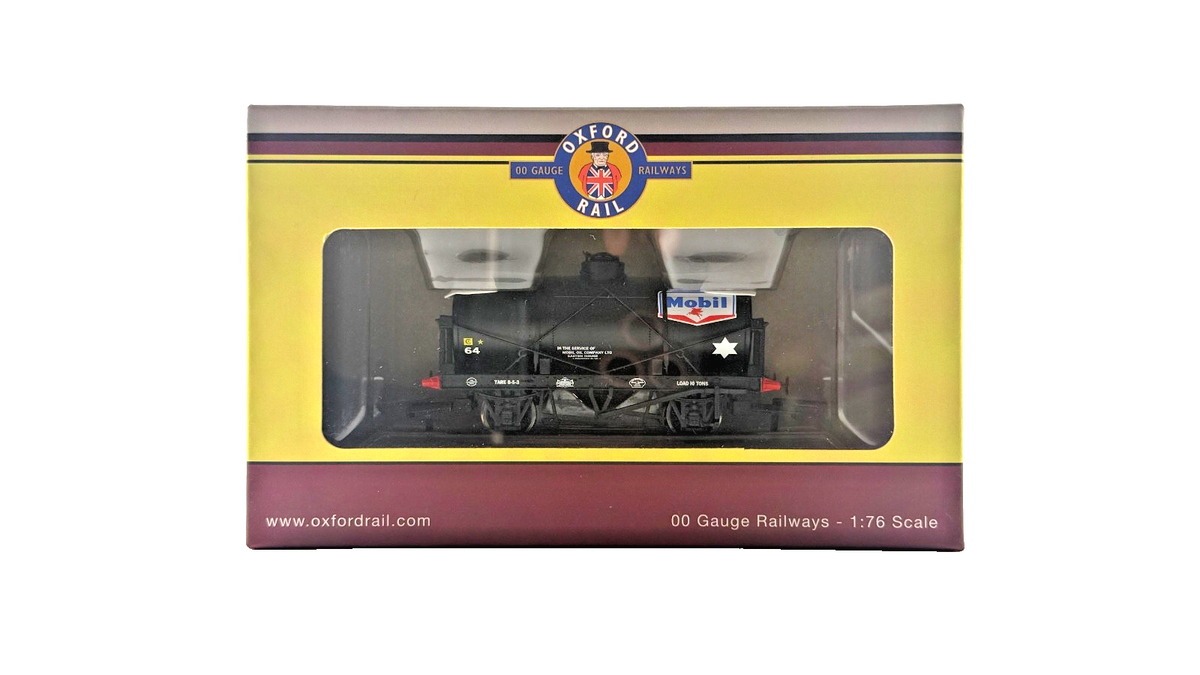 OXFORD RAIL OO GAUGE - OR76TK2001 - 12 TON TANK WAGON MOBIL NO.64